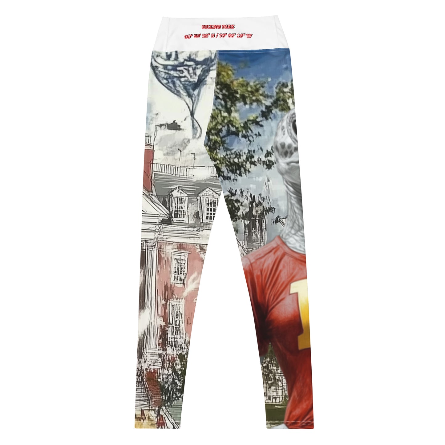UMD College Park Geo-Coordinates Yoga Leggings