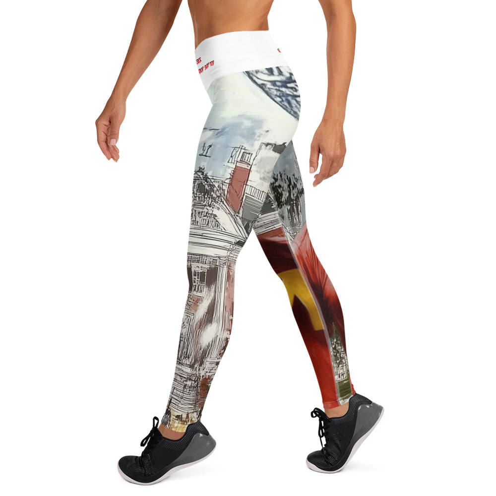 UMD College Park Geo-Coordinates Yoga Leggings