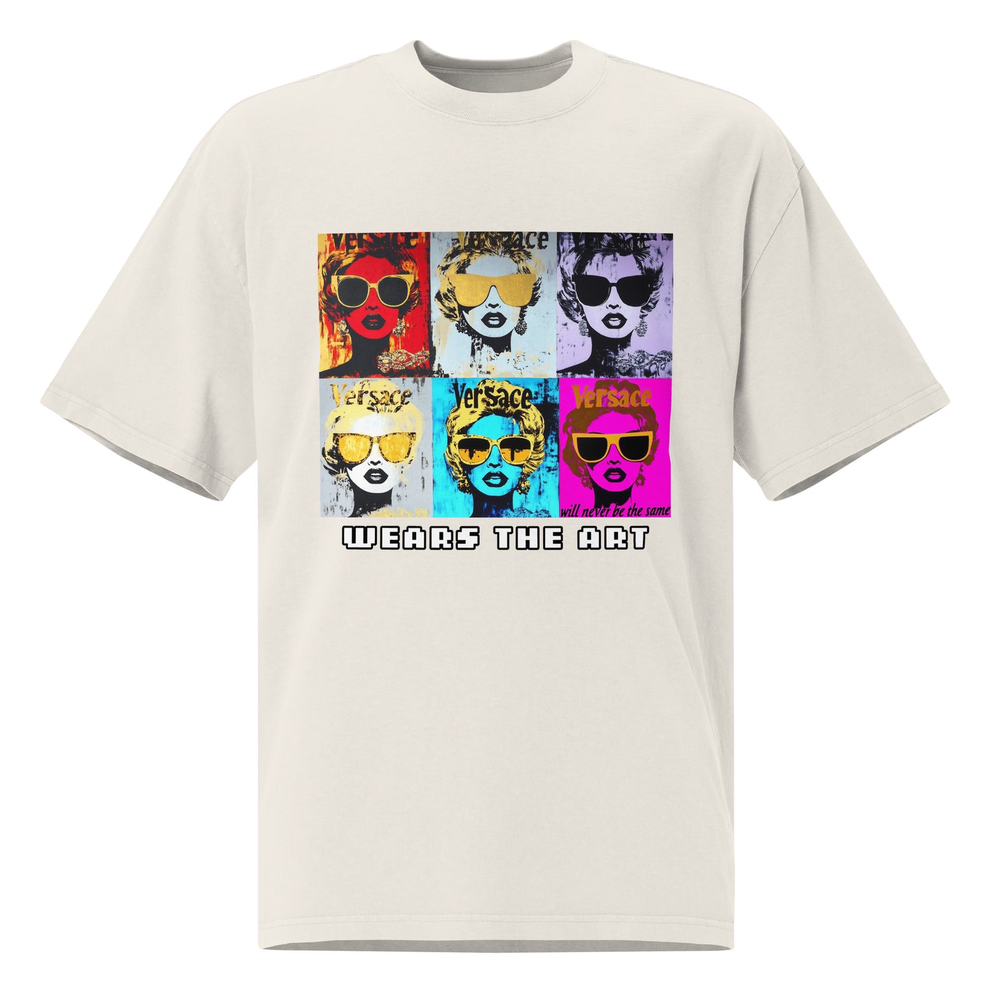 "Versace will never be the same" Oversized faded t-shirt