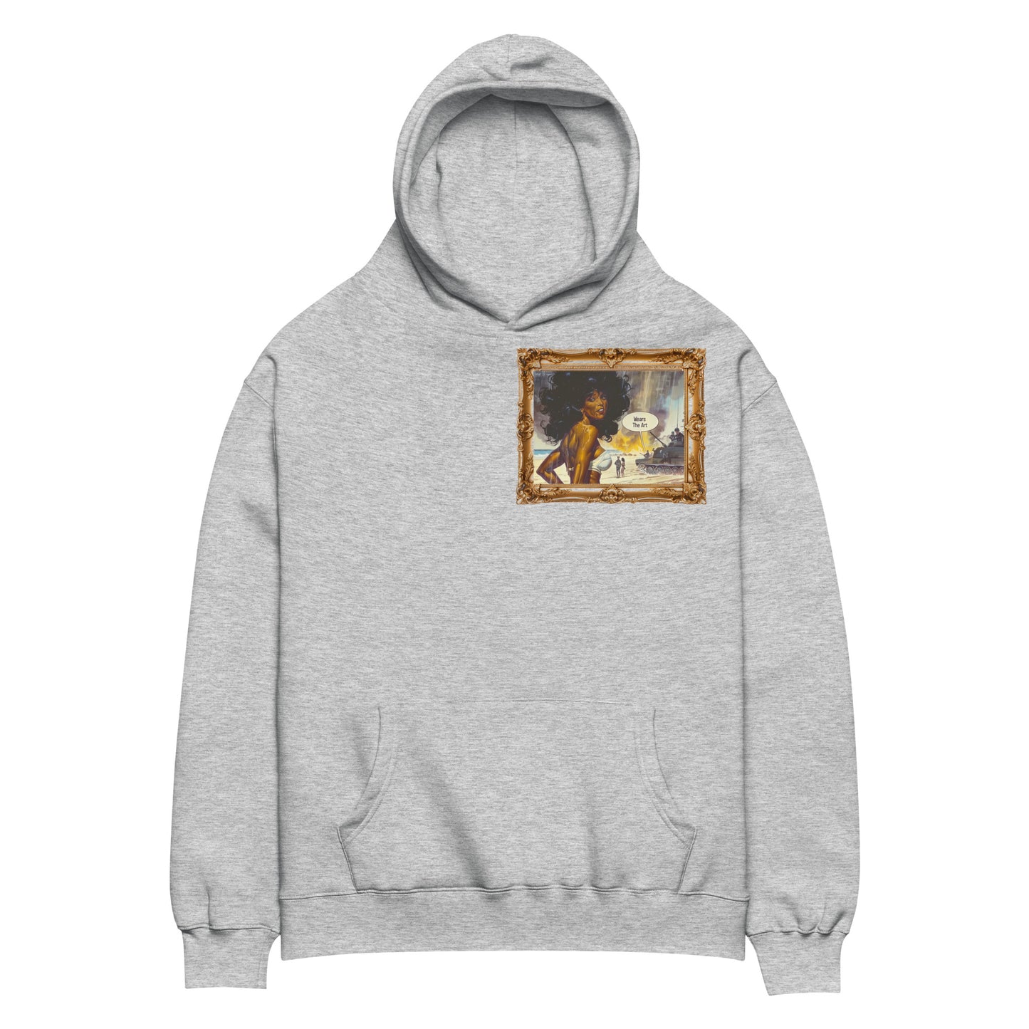 "Muse of Valor" Unisex oversized hoodie