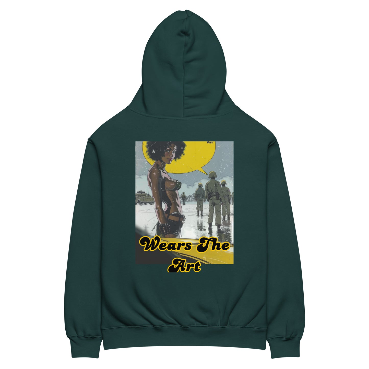 "Muse of Valor" Unisex oversized hoodie