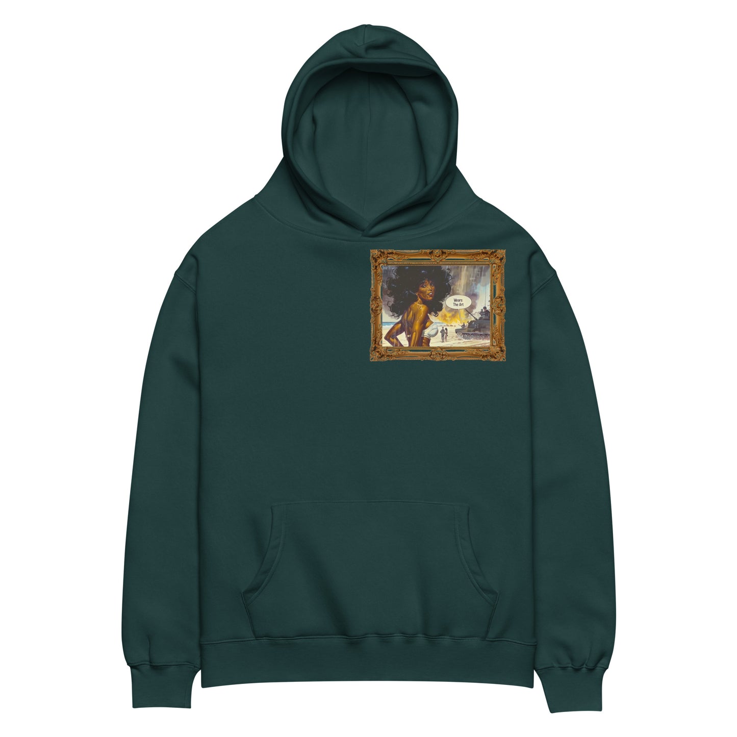 "Muse of Valor" Unisex oversized hoodie
