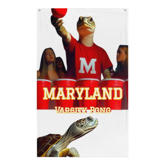 University of Maryland Varsity Pong Team Flag