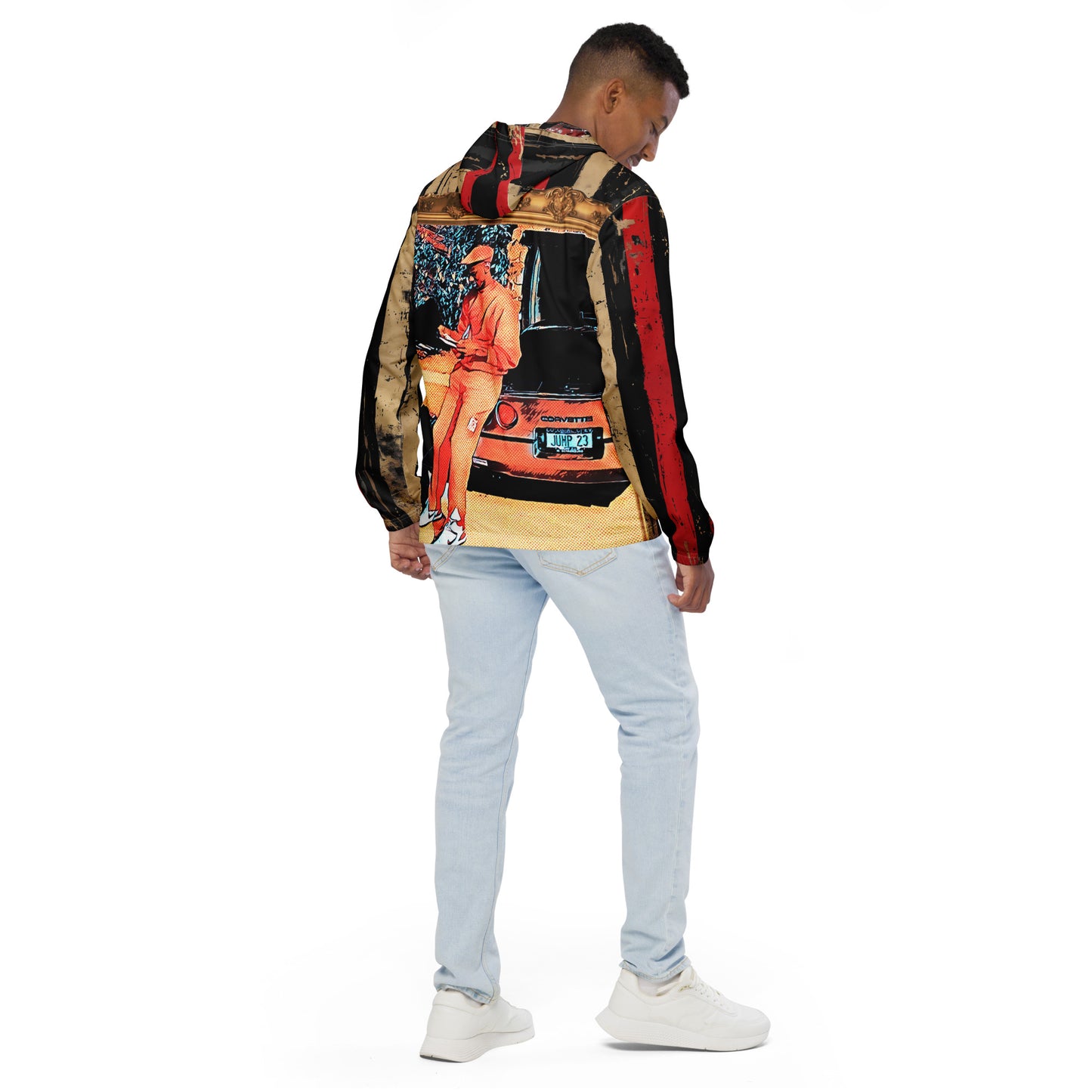 "Michael Jordan Rookie 84-85 Cubism" Men’s windbreaker