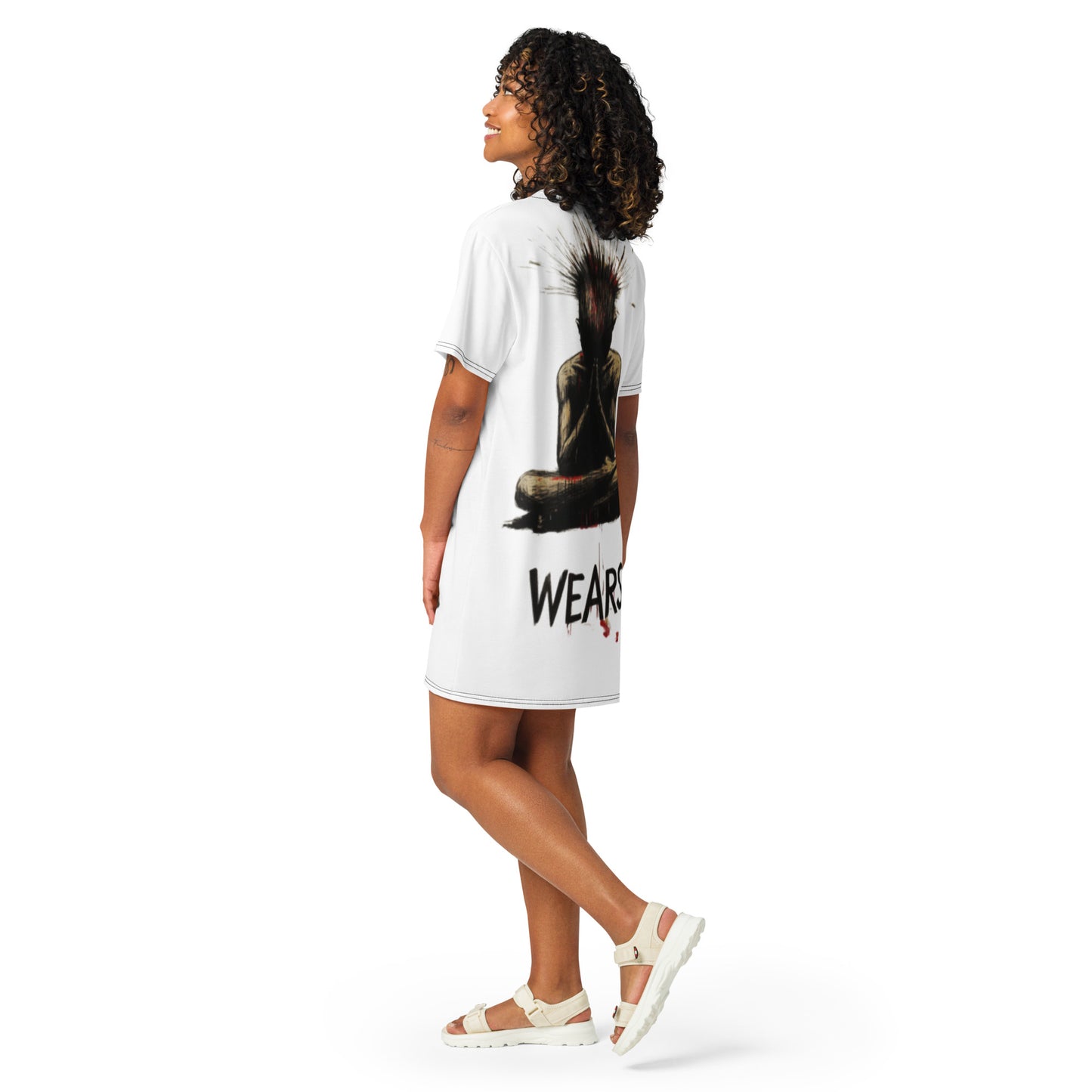 "Buddha Bless" T-shirt dress