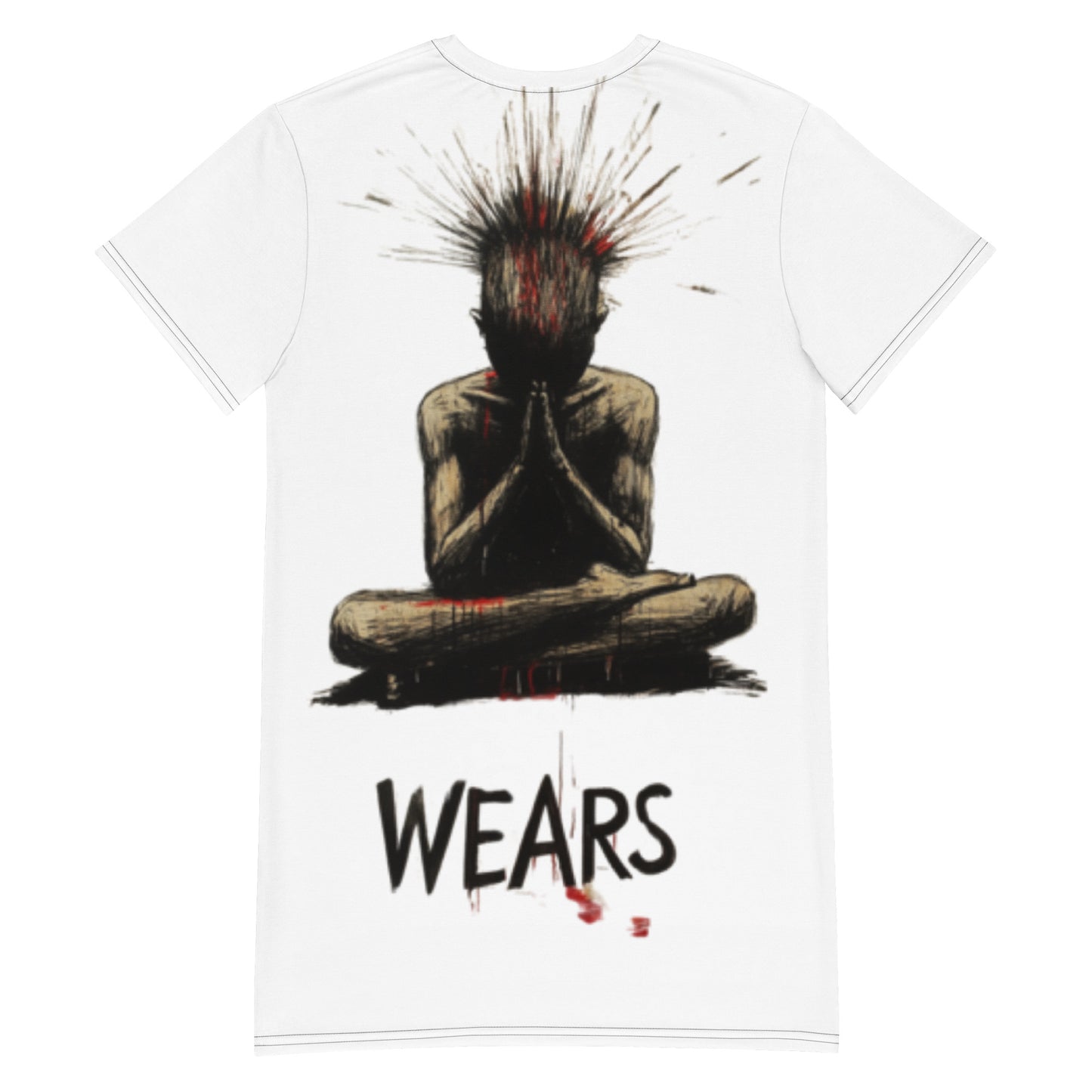 "Buddha Bless" T-shirt dress