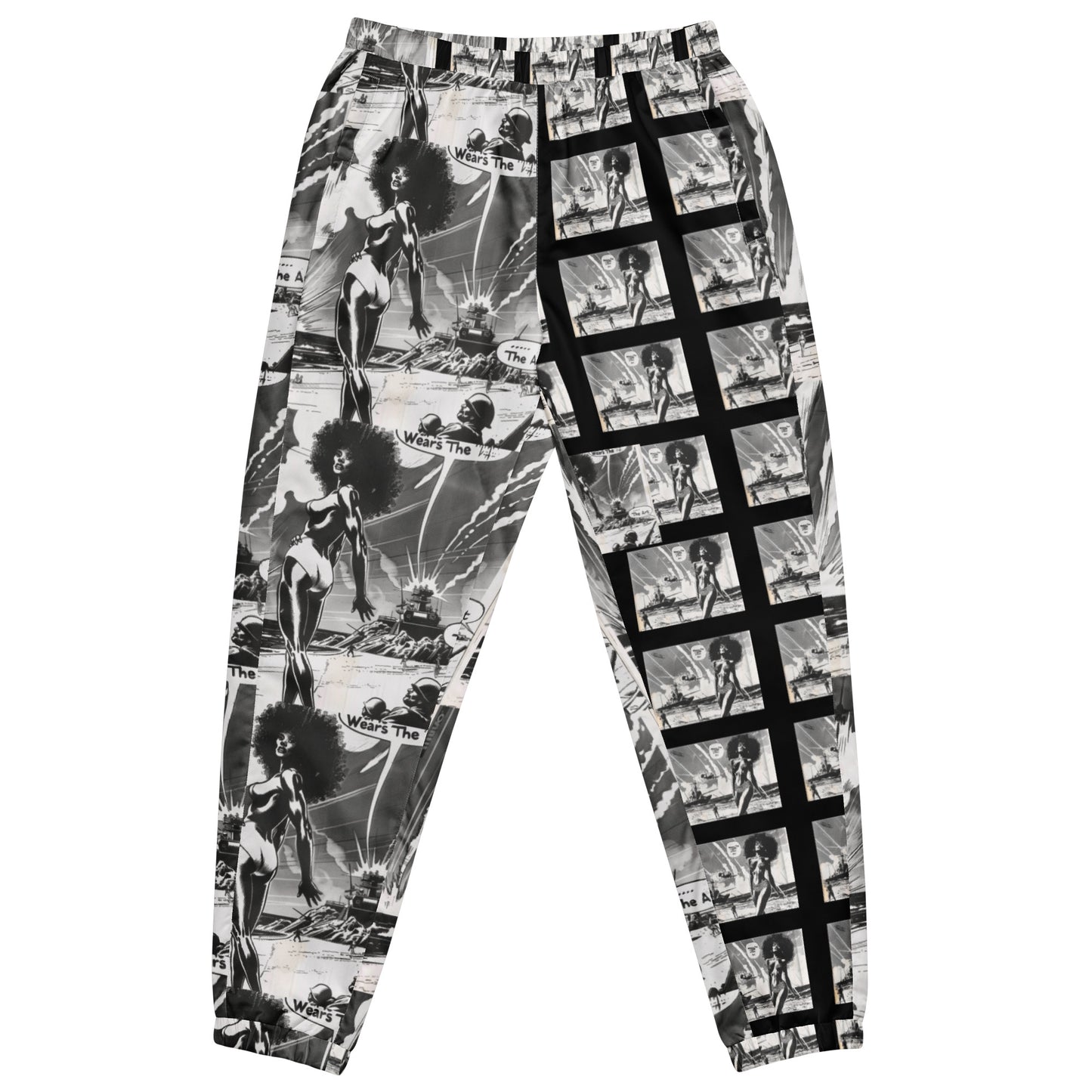 "Echoes of War" Unisex track pants-black
