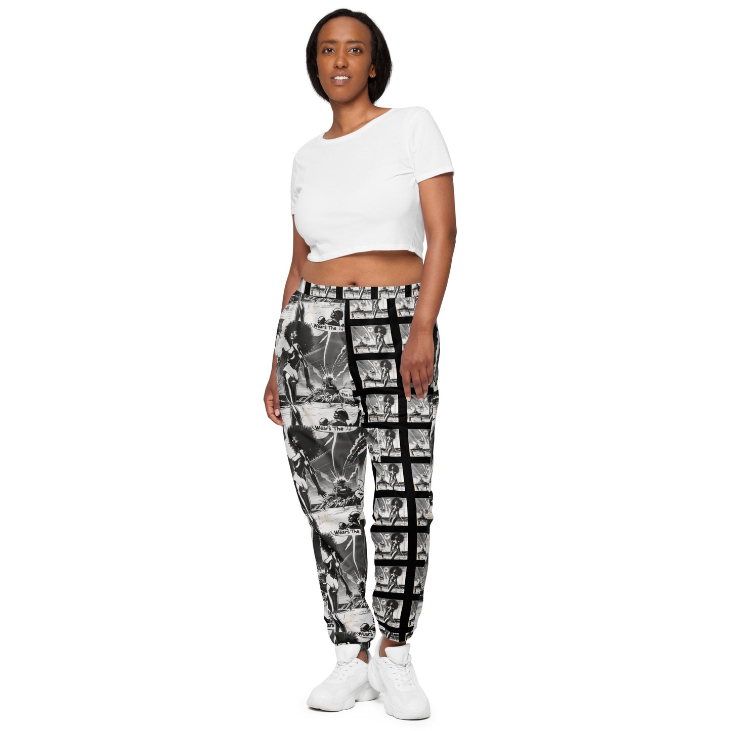"Echoes of War" Unisex track pants-black