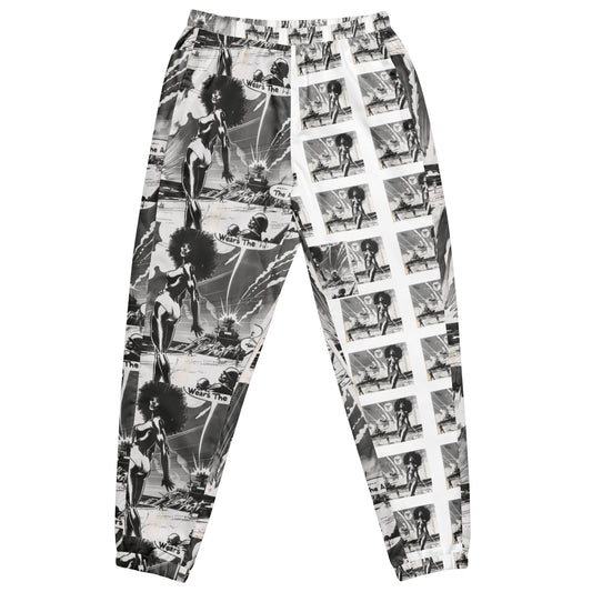 "Echoes of War" Unisex track pants White