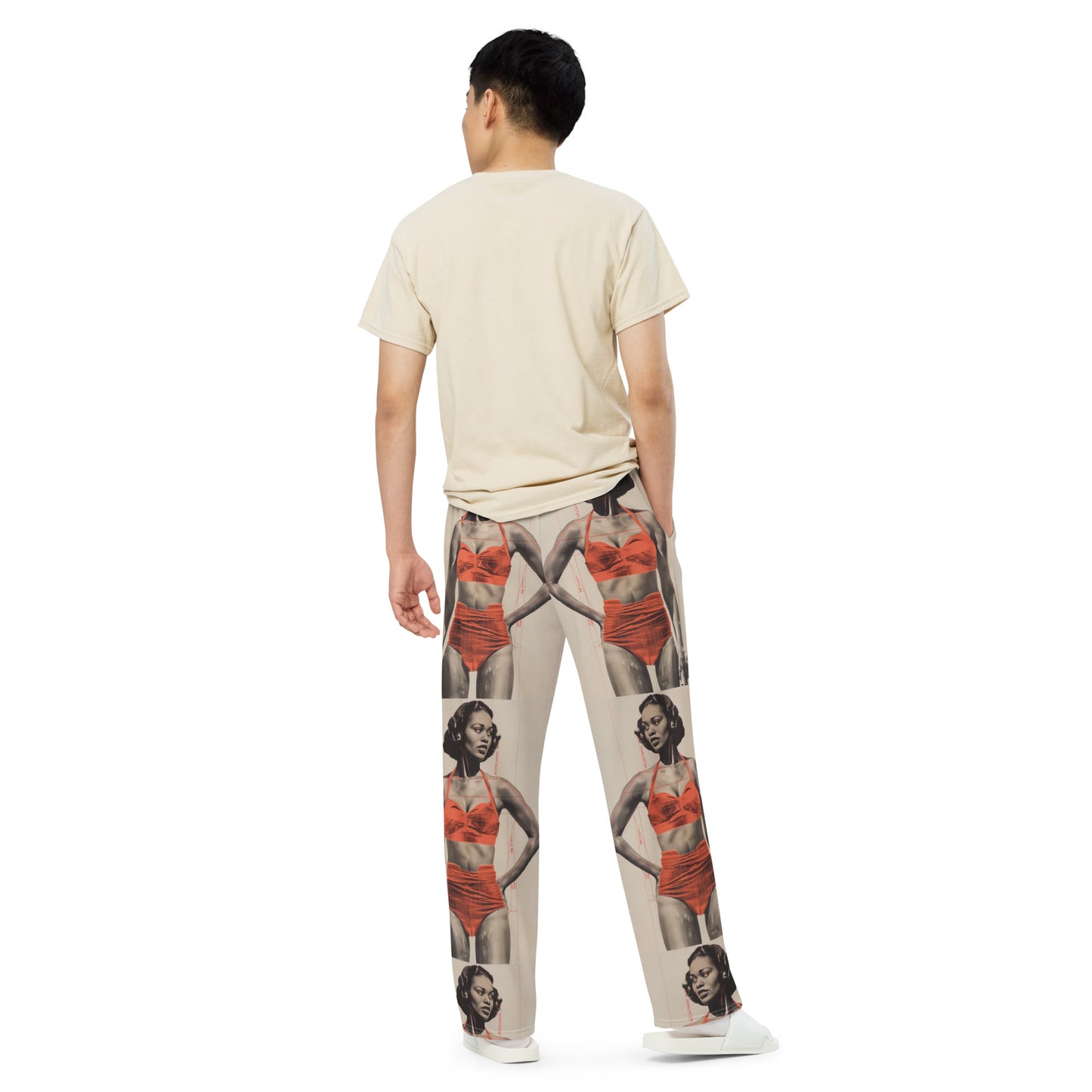 "Classic Pin-up" unisex wide-leg pants