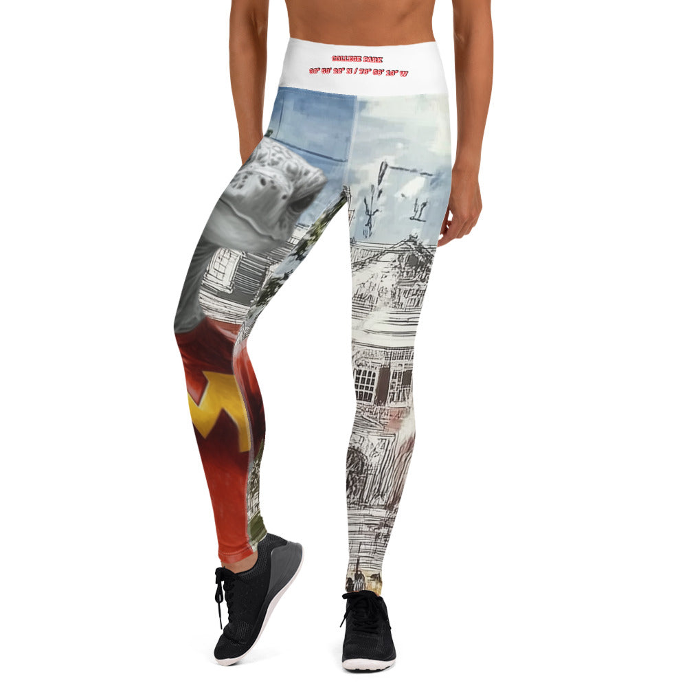 UMD College Park  Geo-Coordinates Yoga Leggings