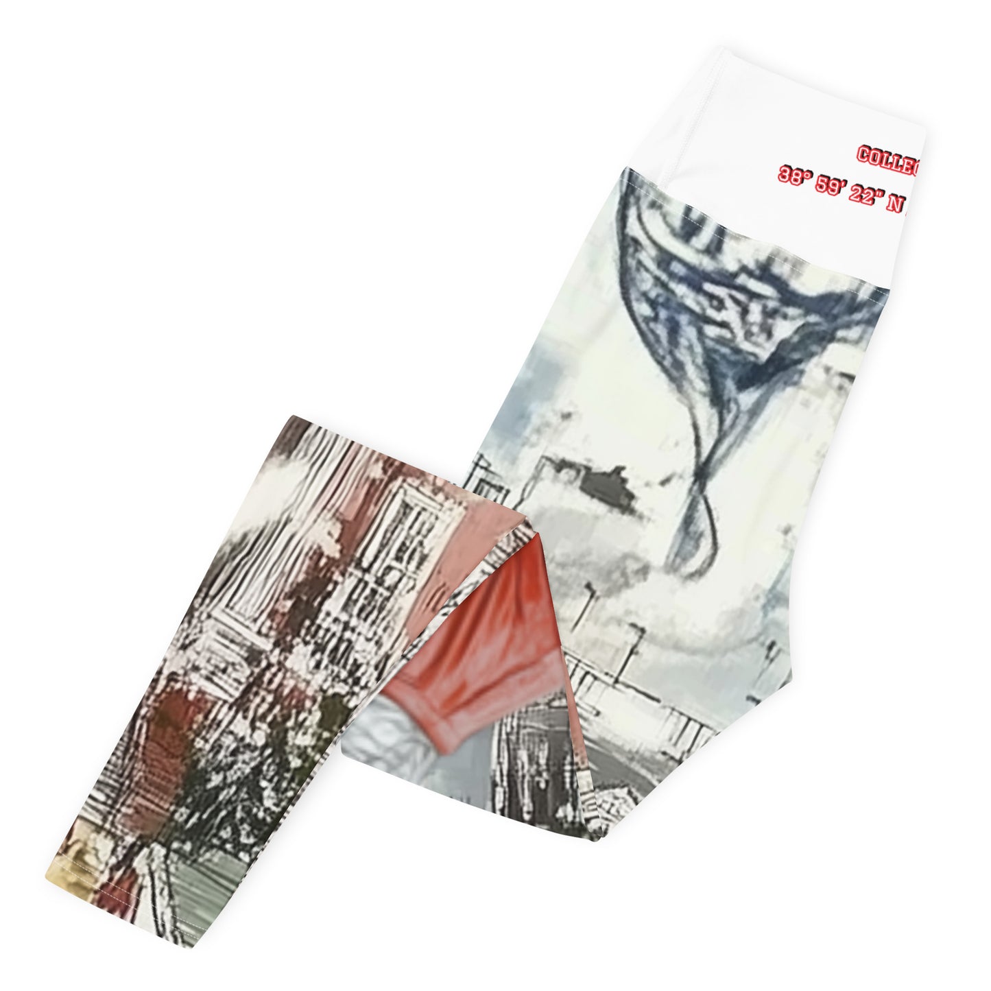 UMD College Park  Geo-Coordinates Yoga Leggings