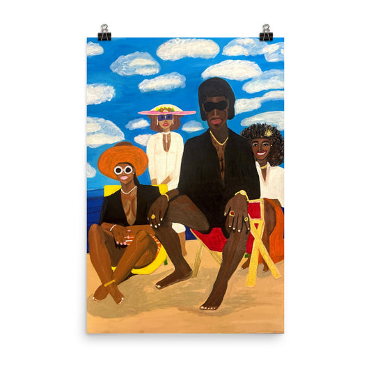 Sunday's Beach Poster