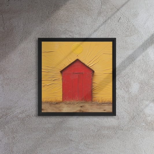 "Bloodshed" Framed canvas
