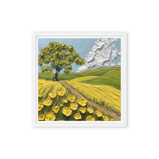 "Briar Green" Framed canvas