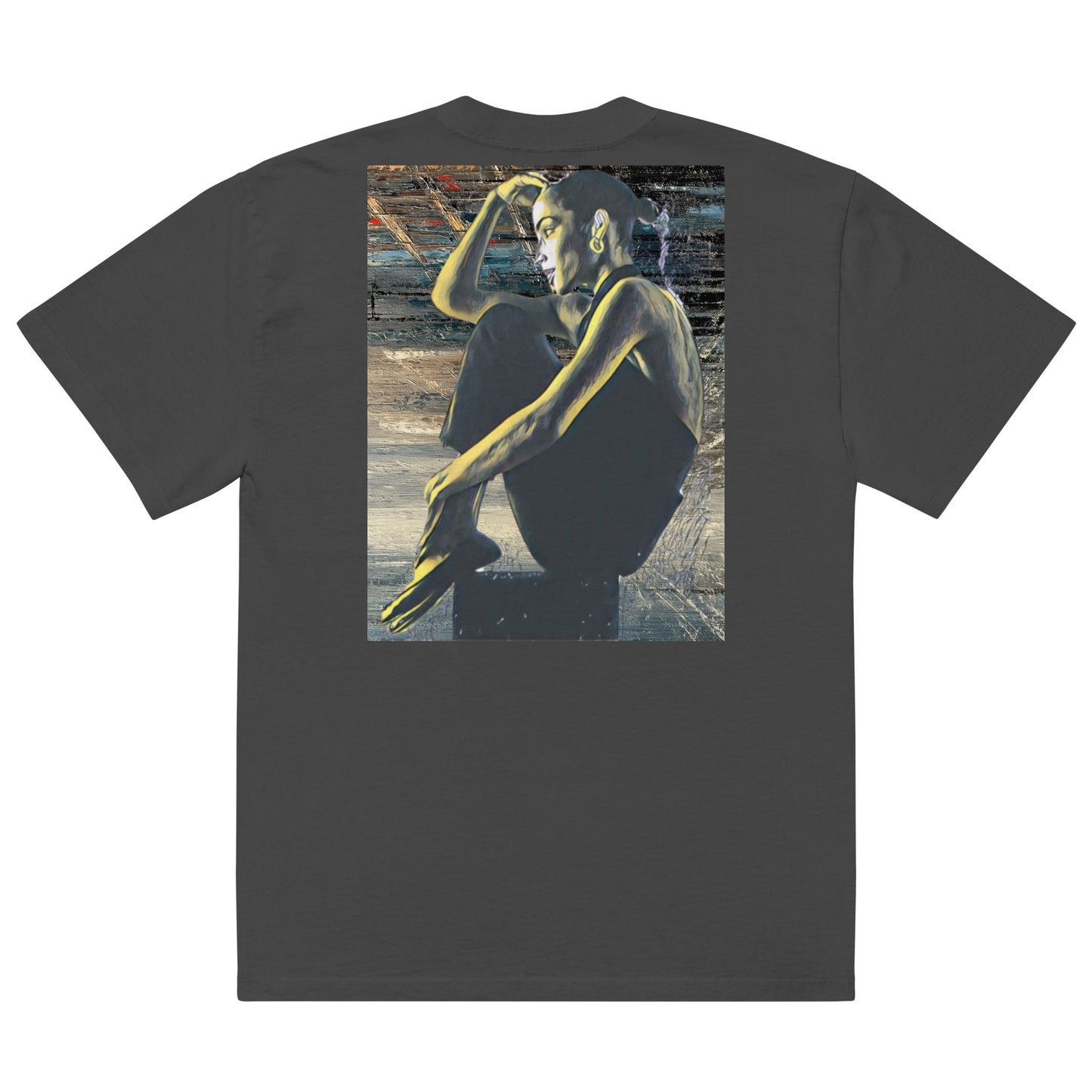 "Wears The Art: Sade" Oversized faded t-shirt