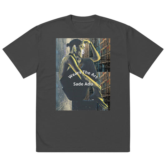 "Wears The Art: Sade" Oversized faded t-shirt