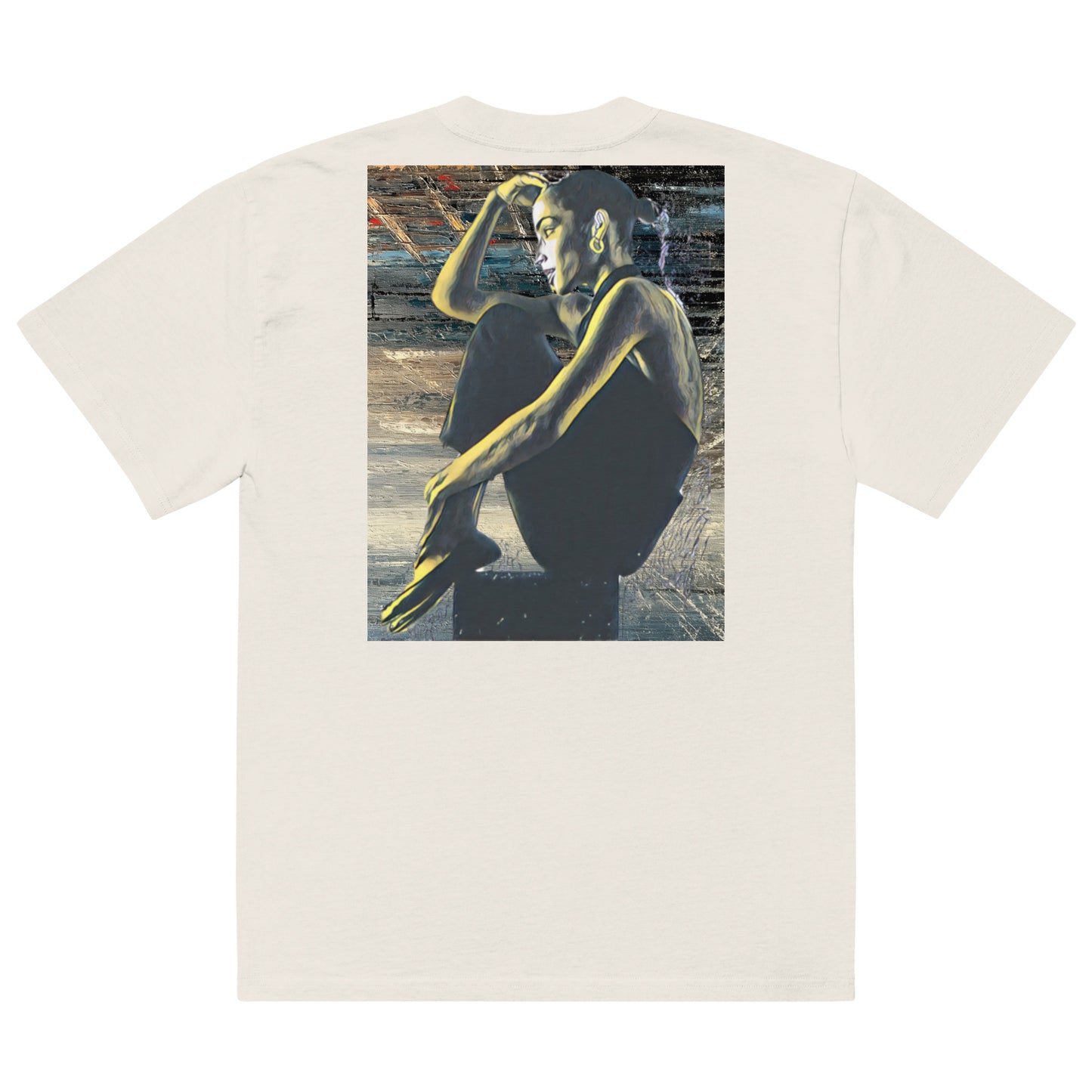 "Wears The Art: Sade" Oversized faded t-shirt