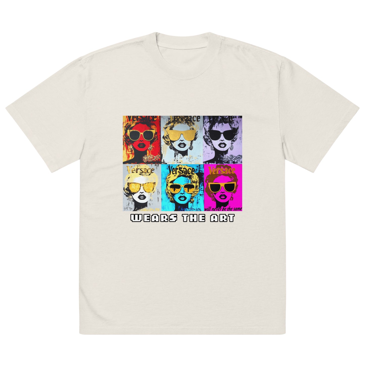"Versace will never be the same" Oversized faded t-shirt