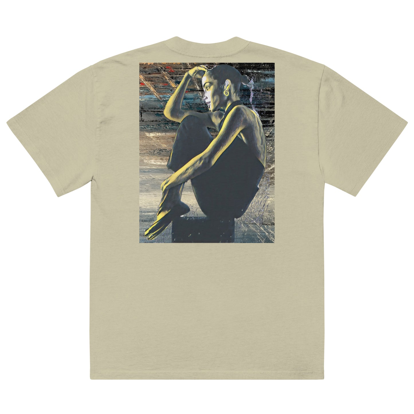 "Wears The Art: Sade" Oversized faded t-shirt