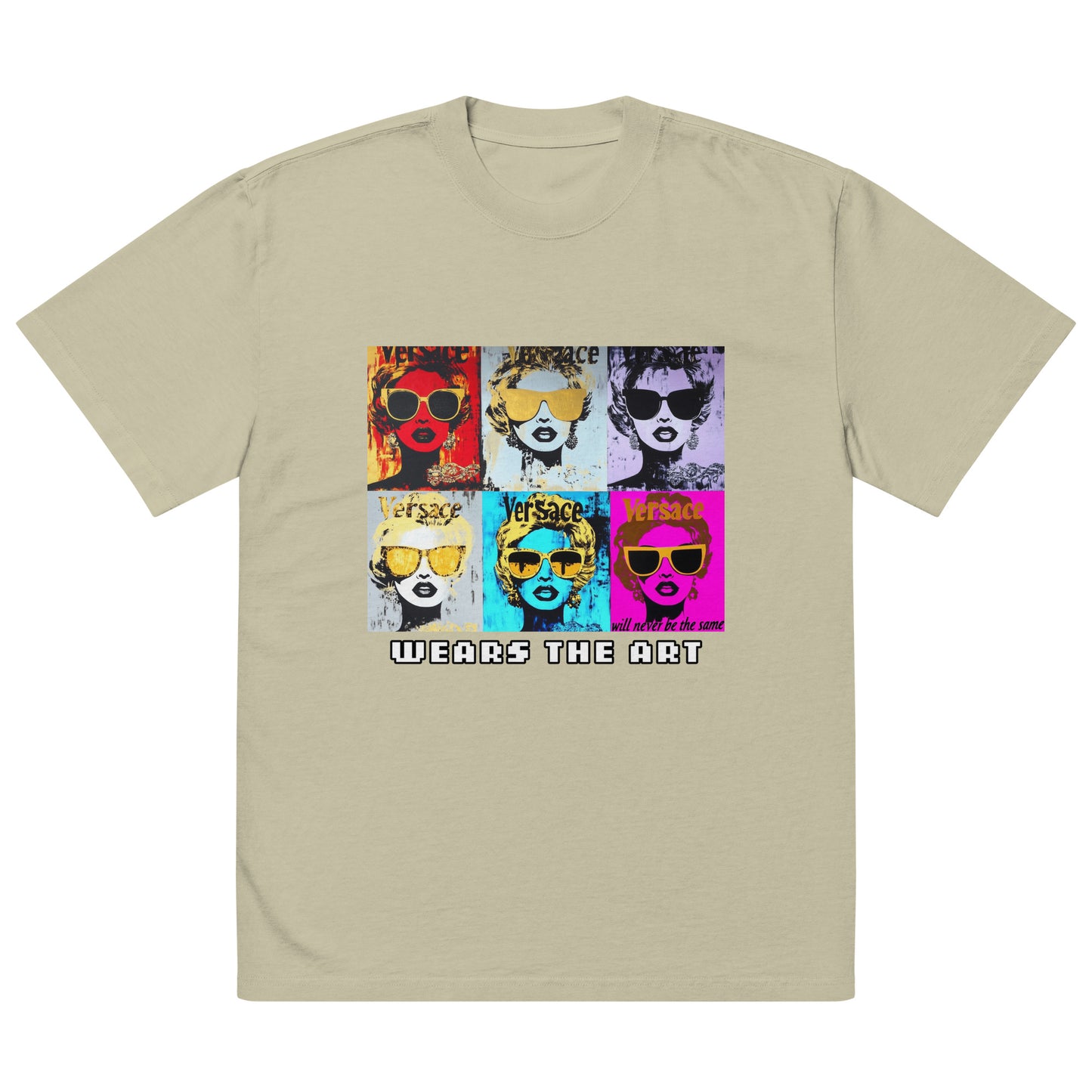 "Versace will never be the same" Oversized faded t-shirt