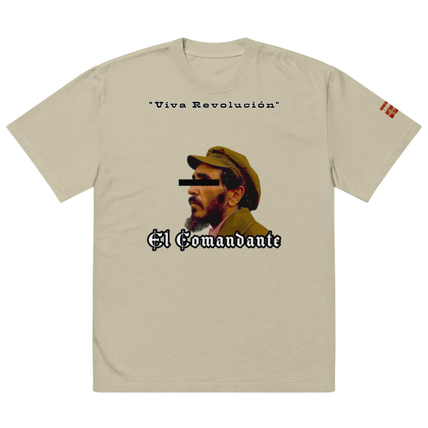 "El Comandante" Oversized faded t-shirt