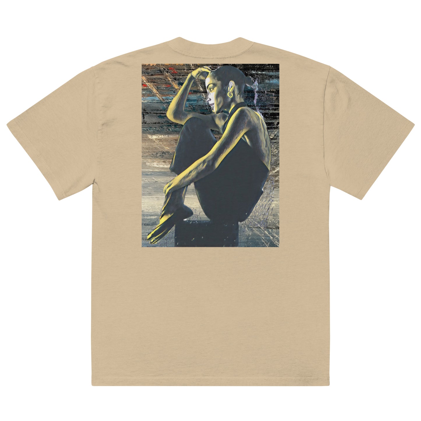"Wears The Art: Sade" Oversized faded t-shirt