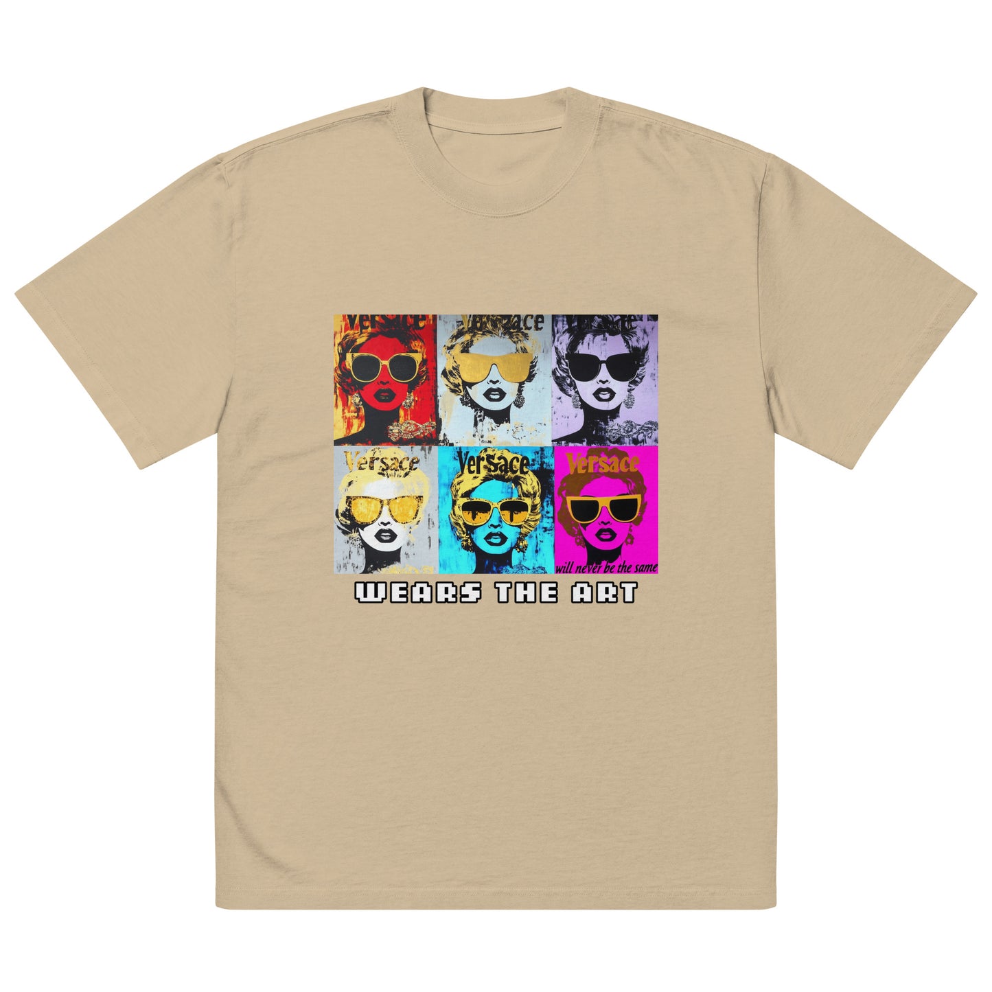 "Versace will never be the same" Oversized faded t-shirt