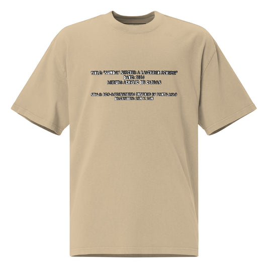 Sunday Serene: A Lavender Reverie Oversized faded t-shirt