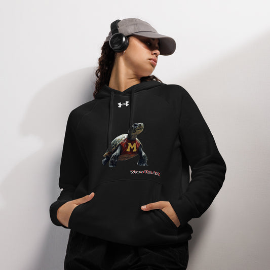 Wears The Art X Under Armour® Forever Testudo hoodie