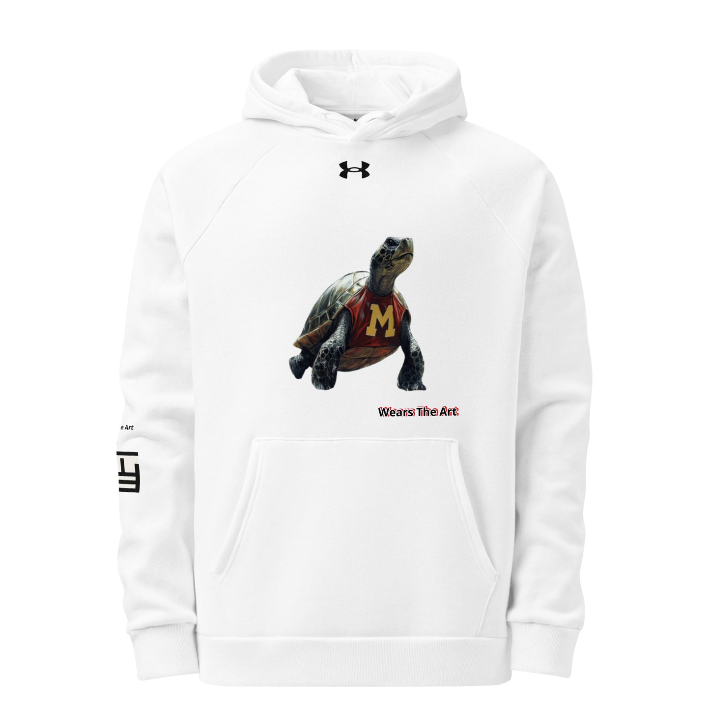 Wears The Art X Under Armour® Forever Testudo hoodie