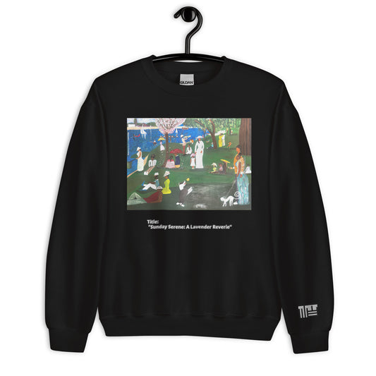 Sunday Serene: A Lavender Reverie Unisex Sweatshirt