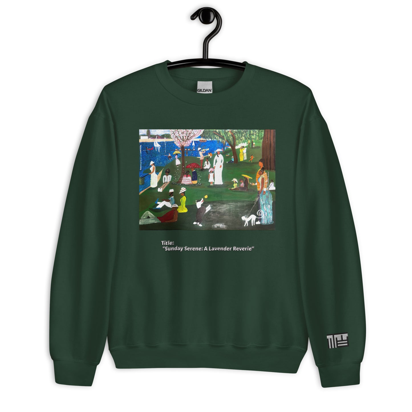 Sunday Serene: A Lavender Reverie Unisex Sweatshirt
