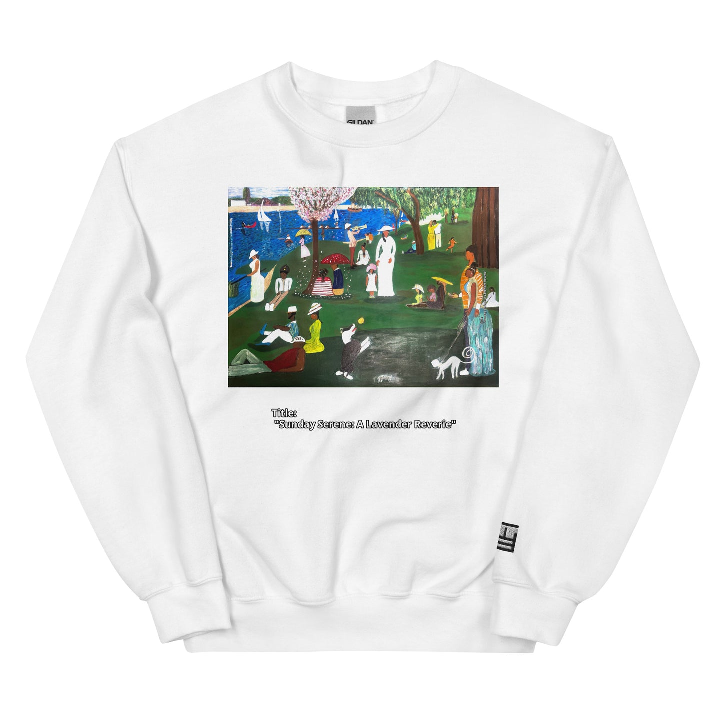 Sunday Serene: A Lavender Reverie Unisex Sweatshirt
