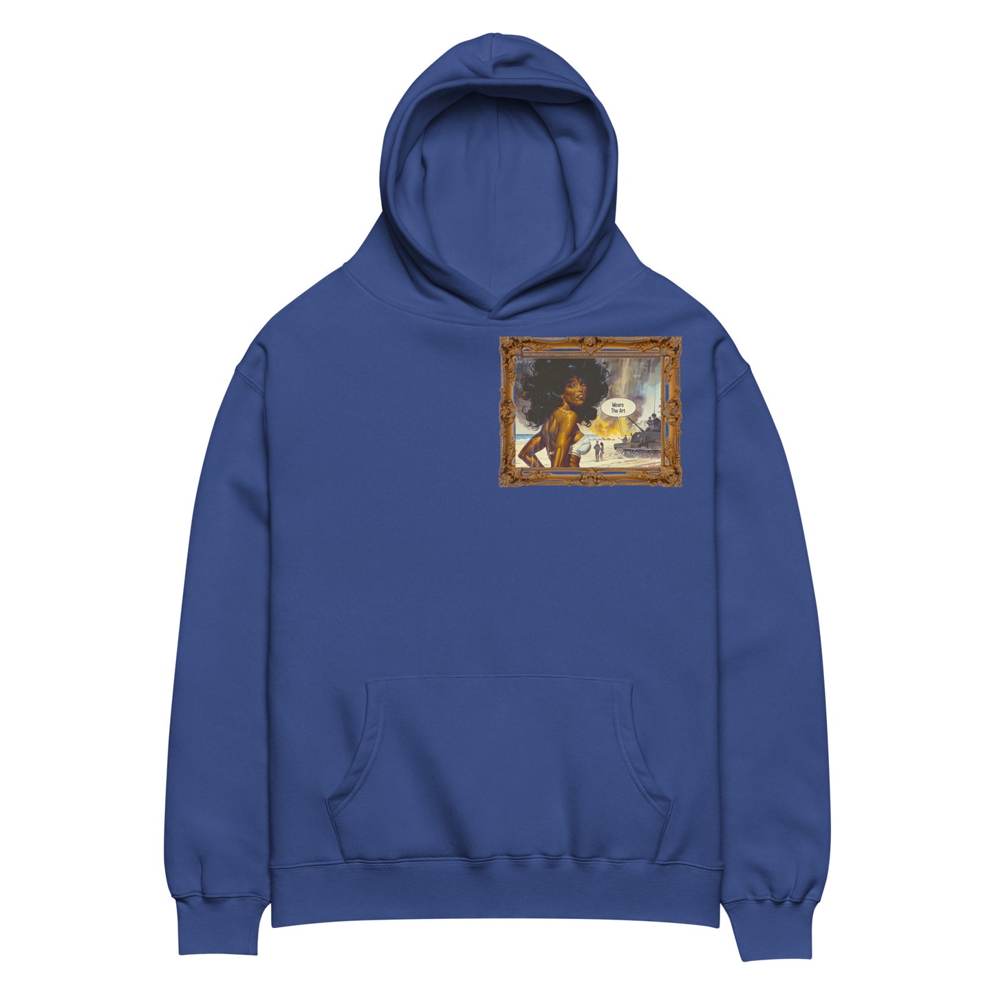 "Muse of Valor" Unisex oversized hoodie