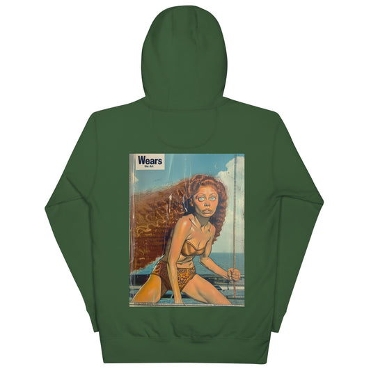 "Nautical Woman Comic" Embroidered Unisex Hoodie