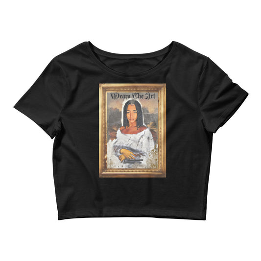 "Monet Lisa" Women’s Crop Tee