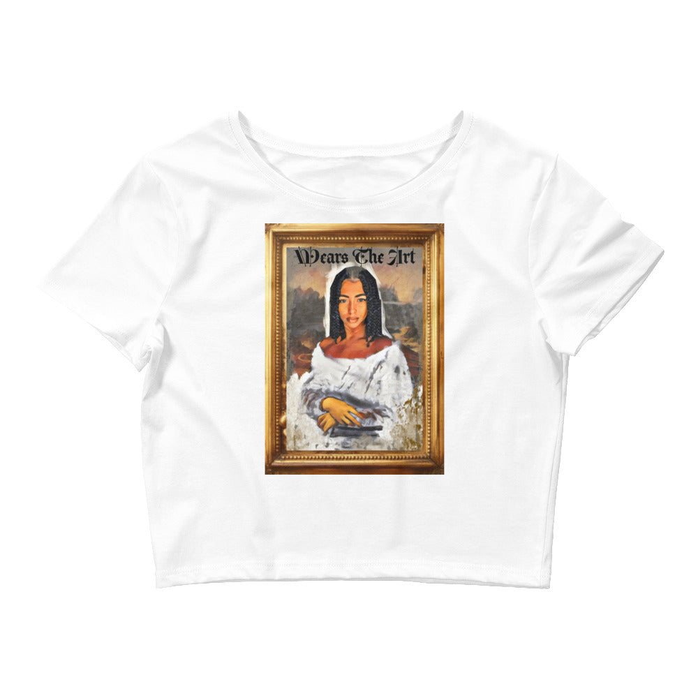 "Monet Lisa" Women’s Crop Tee