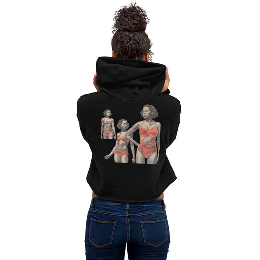 "Classic Pin-up" Crop Hoodie