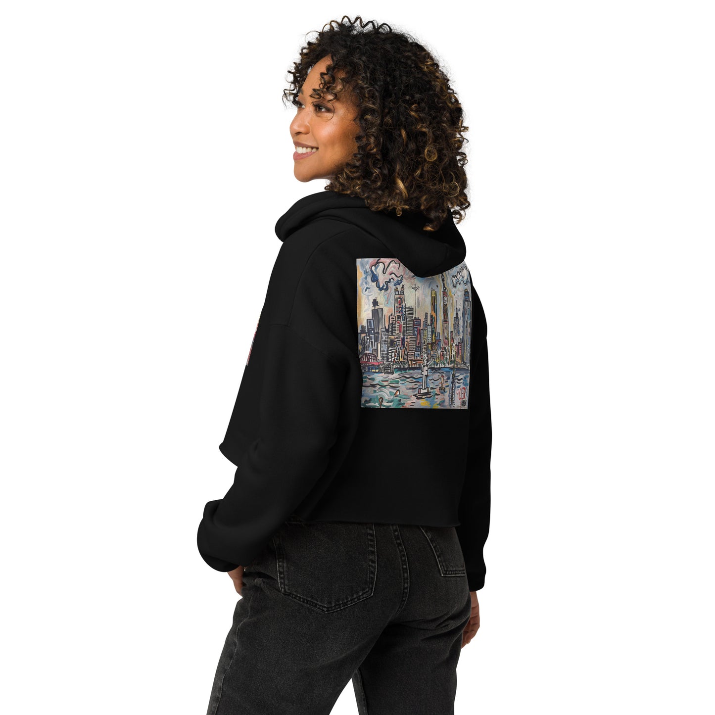 "Libertee" Crop Hoodie