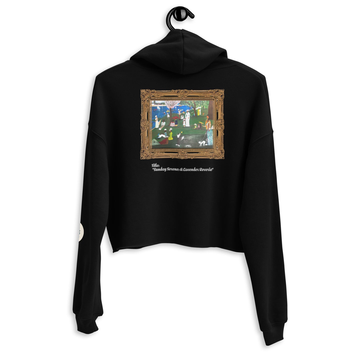Sunday Serene: A Lavender Reverie Crop Hoodie
