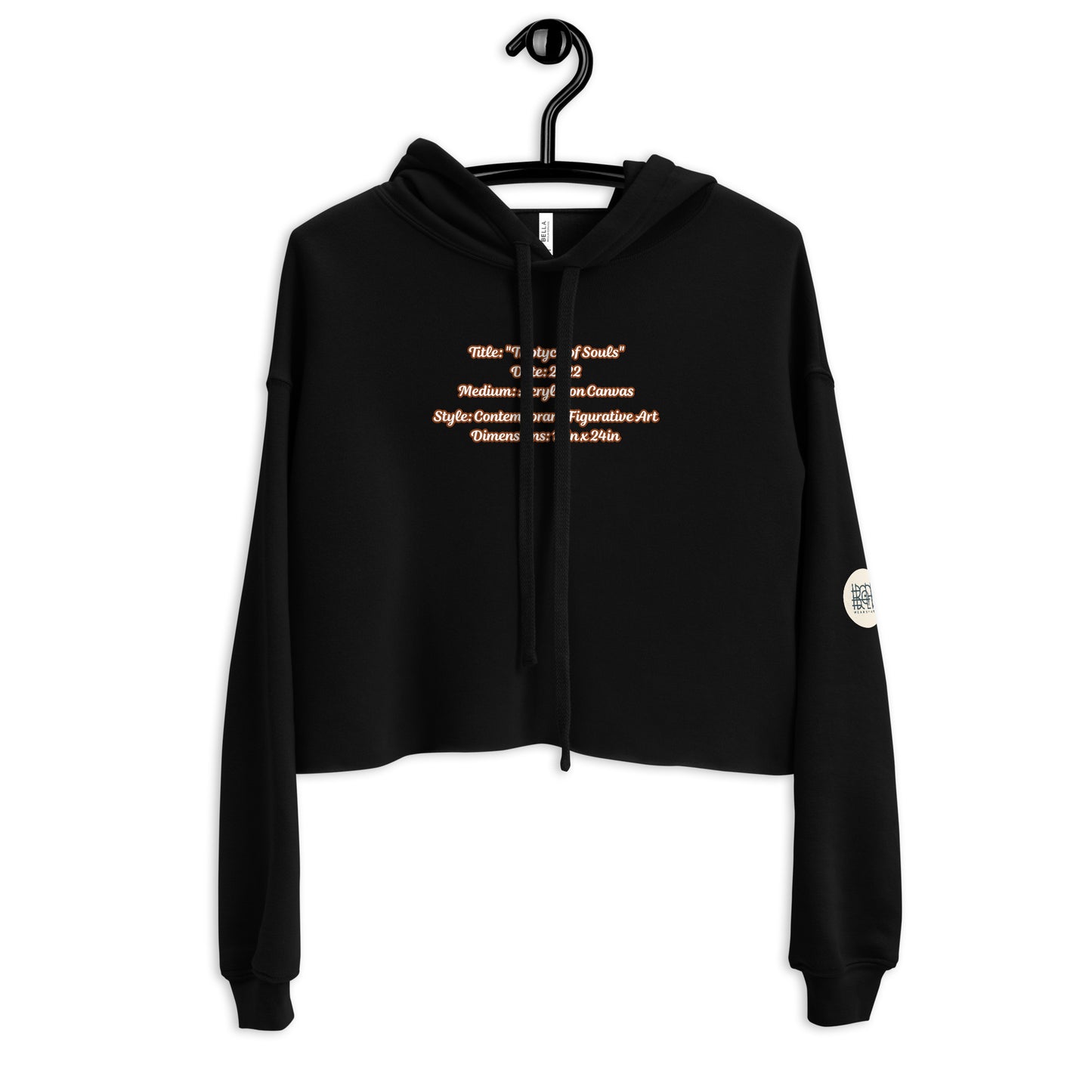 Triptych Crop Hoodie
