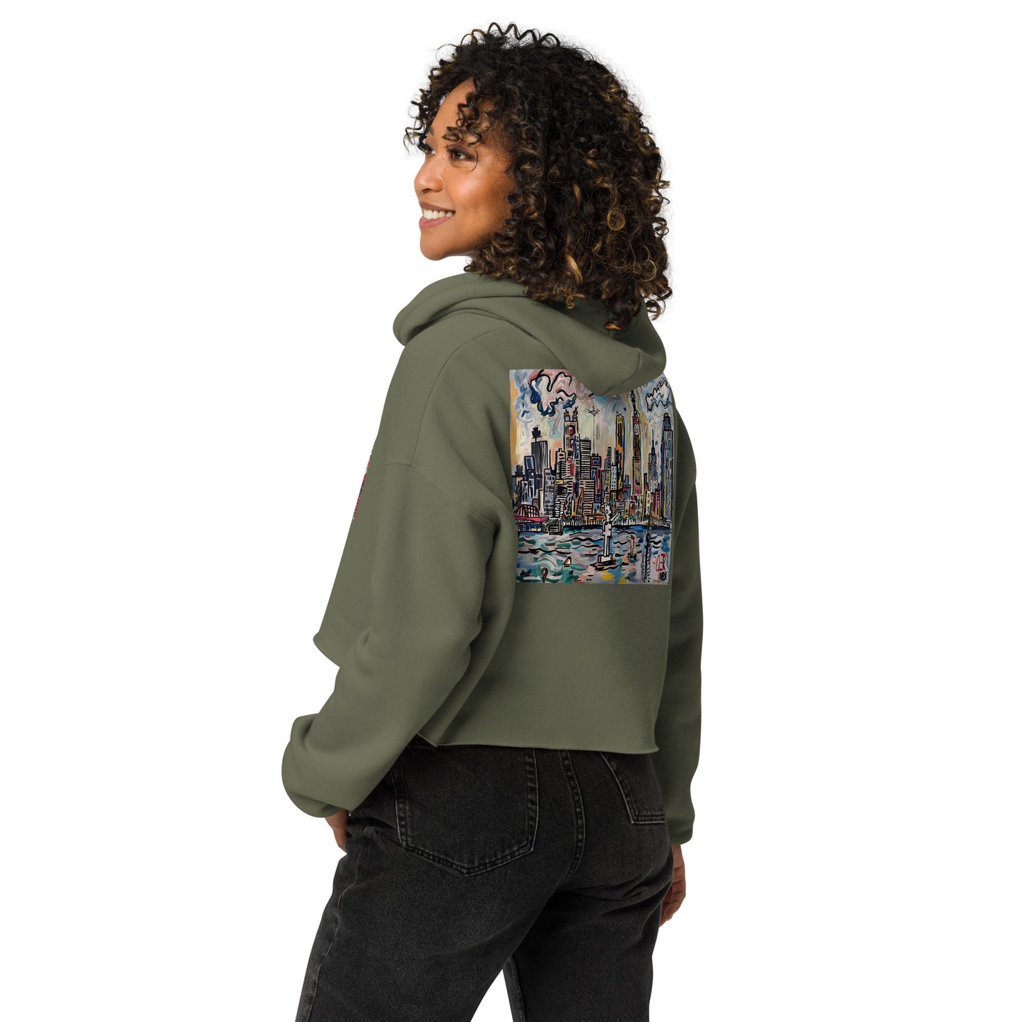 "Libertee" Crop Hoodie