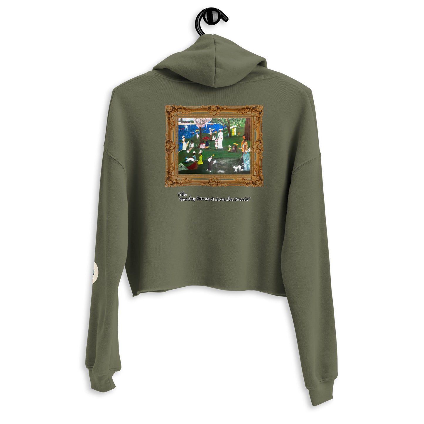 Sunday Serene: A Lavender Reverie Crop Hoodie