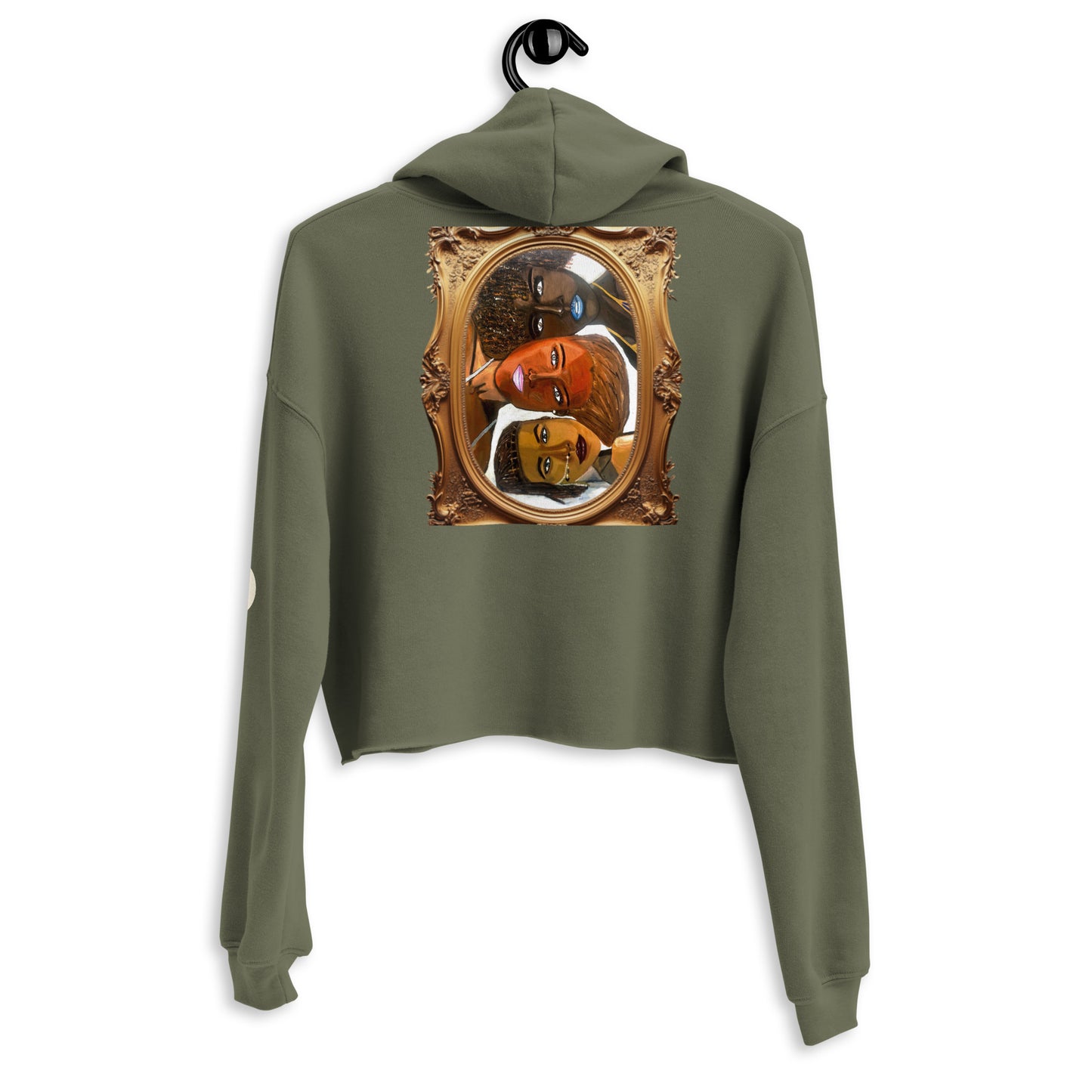 Triptych Crop Hoodie
