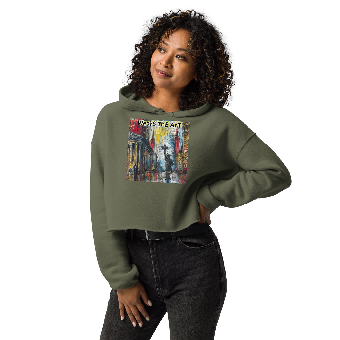 "Libertee" Crop Hoodie