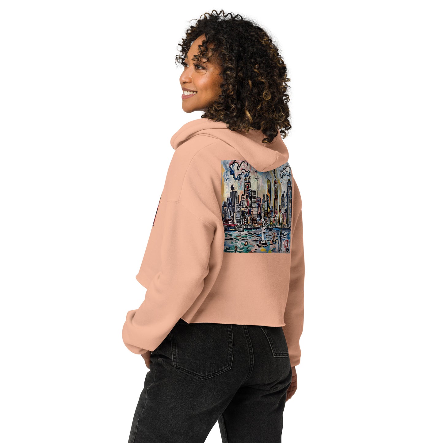 "Libertee" Crop Hoodie