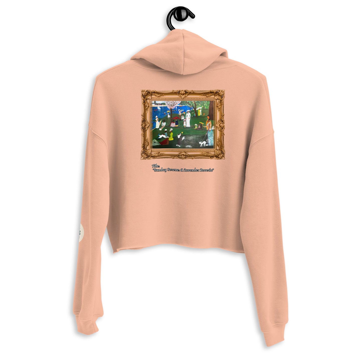 Sunday Serene: A Lavender Reverie Crop Hoodie