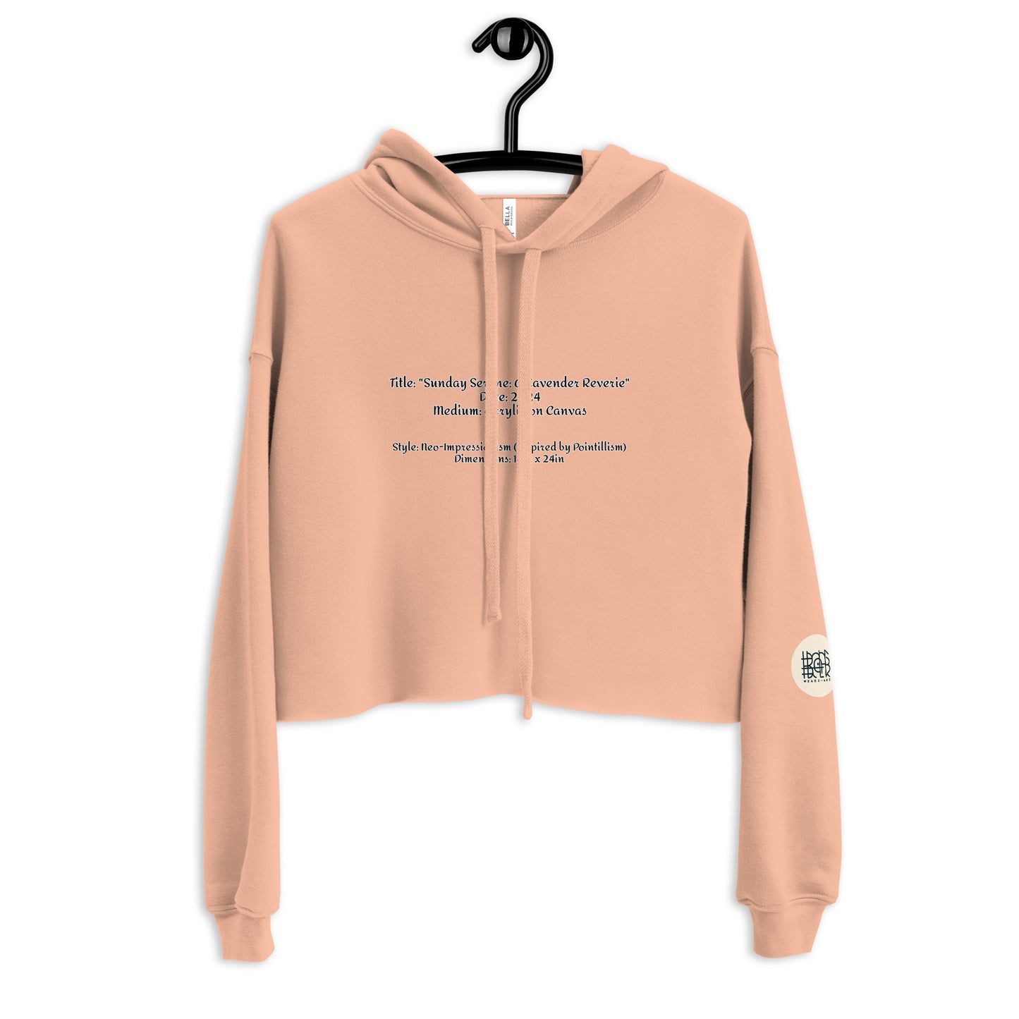 Sunday Serene: A Lavender Reverie Crop Hoodie