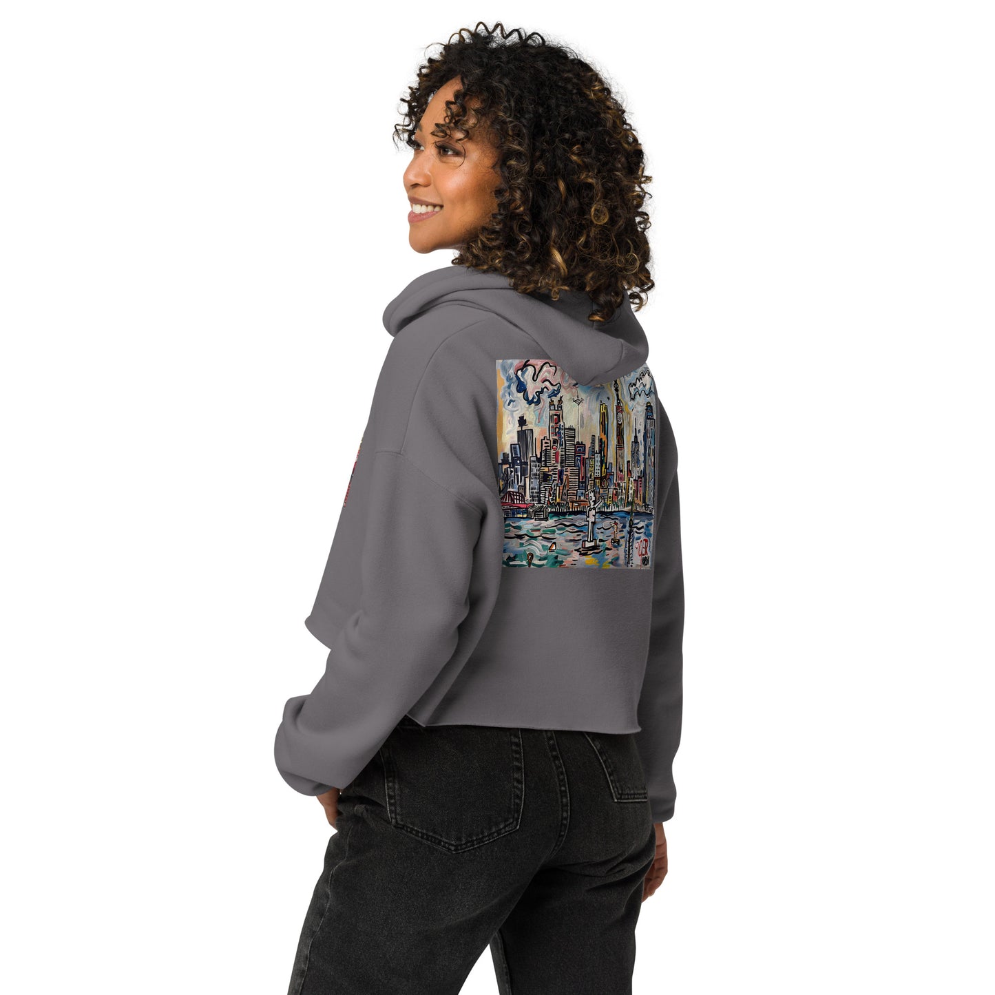 "Libertee" Crop Hoodie